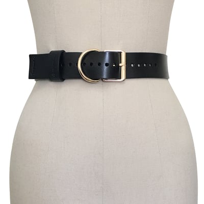 Signature belt ( black + gold )