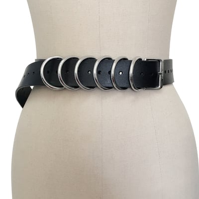 Lucy belt ( black + silver )
