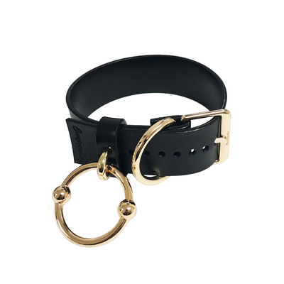 Sabrina choker ( black + gold )
