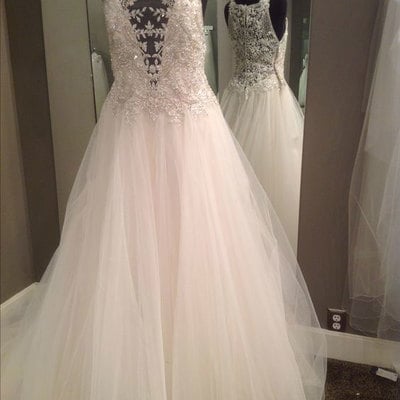 Elegant a-line wedding dresses bridal gown with appliques - Thumbnail 5