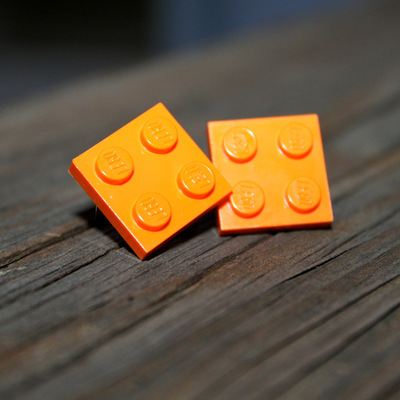 Lego earrings