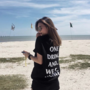 ONE DRINK AND WE GO HOME T SHIRT IN BLACK ( WHITE TEXT )-3