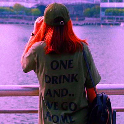 One drink and we go home t shirt in green