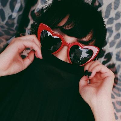 Heart Cat Eye Sunglasses