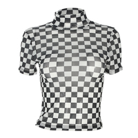 Free Shipping-CHECKER MESH TOP - Thumbnail 3