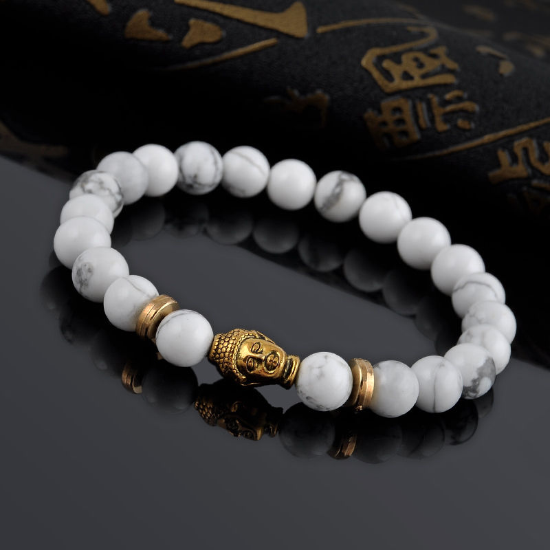 Image of Zen Me Howlite Beaded Bracelet