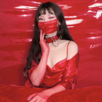 Sabrina Choker ( Red + Silver ) - Thumbnail 2