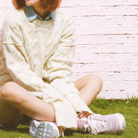 Harajuku Pastel Pink Sneakers Running Shoes - Thumbnail 2