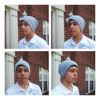 Crochet Slouch / Beanie Hat - 100% Cotton - Thumbnail 1