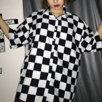 Free Shipping-RETRO CHECKER SHIRT - Thumbnail 3