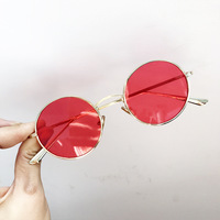 Vintage Round Sunglasses - Thumbnail 1