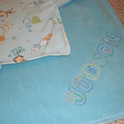 Personalized baby blanket