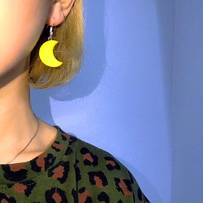 Free Shipping-MOON EARRINGS 