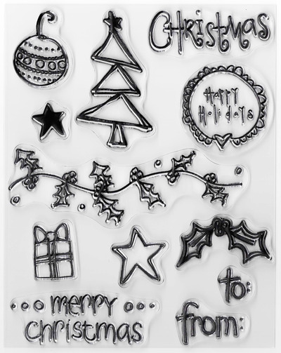 Stampology Merry Christmas 9pcs 6x7.5"