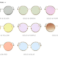 Stylish Round Fashion Sunglasses - Thumbnail 1
