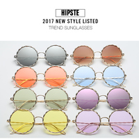 Stylish Round Fashion Sunglasses - Thumbnail 4