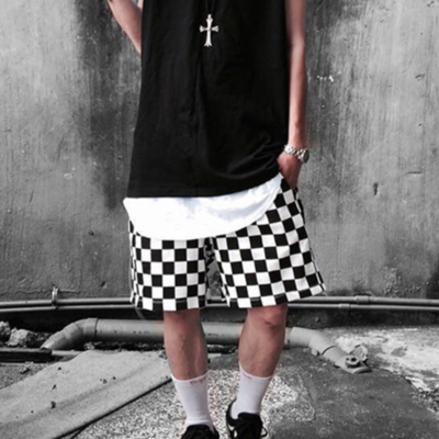 Vintage checker shorts
