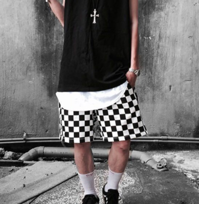 VINTAGE CHECKER SHORTS