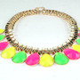 Candy Color Fashion Tear Drop Necklace - Thumbnail 2