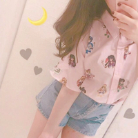 Sailor Moon Anime Pink Blouse - Thumbnail 2
