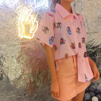 Sailor Moon Anime Pink Blouse - Thumbnail 3