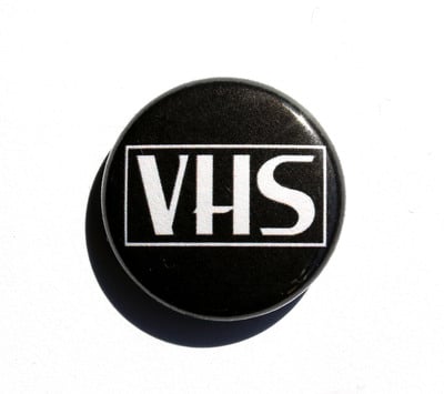 VHS Logo - 1" Pinback Button
