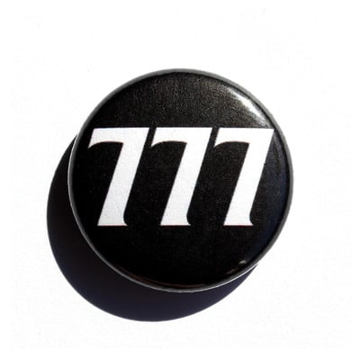 777 - 1" pinback button