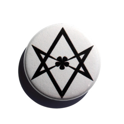 Unicursal hexagram - 1" pinback button