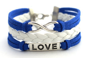 UK Colors Love Braided Rope Bracelet