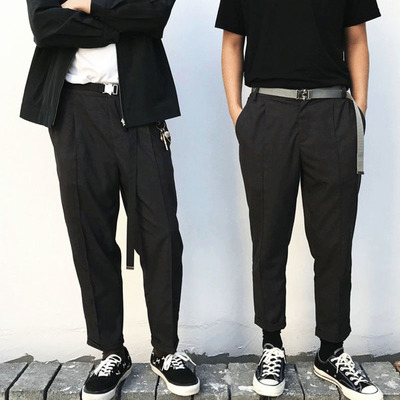 SOFT GRUNGE TAPERED TROUSERS