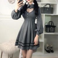 Sexy Hollow Out Heart Dress - Thumbnail 1