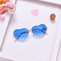 Pop Color Heart Shape Cute Summer Sunglasses - Thumbnail 1