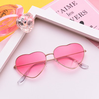 Pop Color Heart Shape Cute Summer Sunglasses - Thumbnail 2
