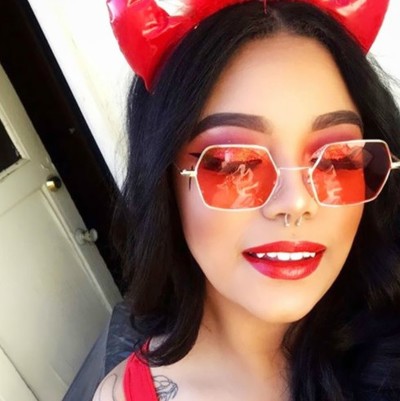 Cute Hexagon Retro Style Sunglasses