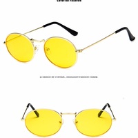 Luxury Oval Sunglasses - Thumbnail 4