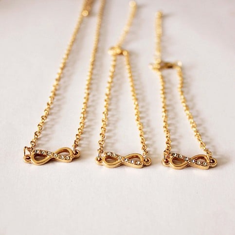 Petite Infinity Rhinestone Necklace 