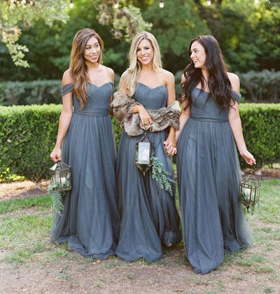 Off the Shoulder Bridesmaid Dresses for Wedding