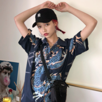 Free Shipping-CYBER PUNK DRAGON BLOUSES - Thumbnail 3