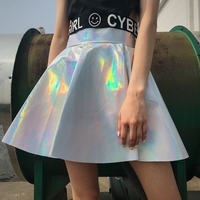 Hologram High Waist Skirt - Thumbnail 1