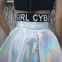 Hologram High Waist Skirt - Thumbnail 4