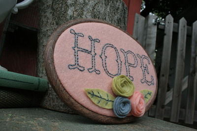 Hope in peach