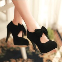 BLACK TIE HIGH HEELS - Thumbnail 4