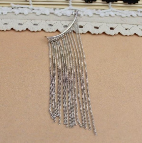 Long Tassel Earcuff/Clip