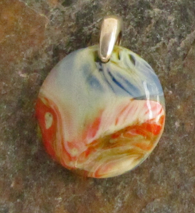 Rainbow Glass Pendant Small
