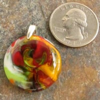 Rainbow Glass Pendant Medium - Thumbnail 1