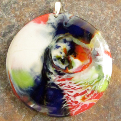 Rainbow glass pendant large - Thumbnail 4