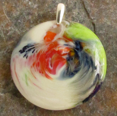 Rainbow Glass Pendant Medium