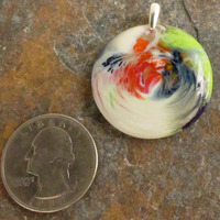 Rainbow Glass Pendant Medium - Thumbnail 1