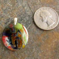Rainbow Glass Pendant Small - Thumbnail 1