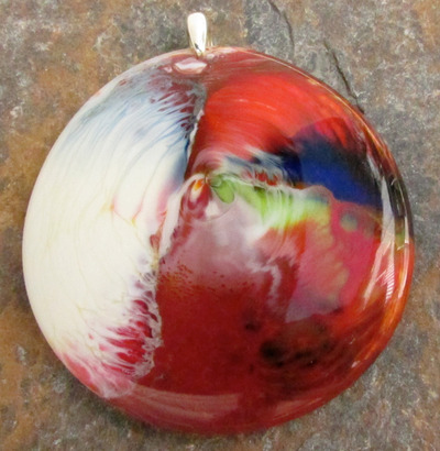 Rainbow Glass Pendant X-Large